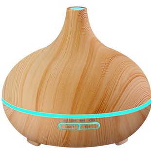 Ultrasonic Wood Grain Colorful Humidifier Home Office Bedroom Essential Oil Aromatherapy Machine Large Onion Diffuser