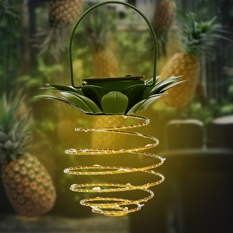 LED solar lamp wrought iron pineapple lamp copper wire lamp string outdoor waterproof garden decorative hanging lamp number lamp LED solar lamp wrought iron pineapple lamp copper wire lamp string outdoor waterproof garden decorative hanging lamp number lamp