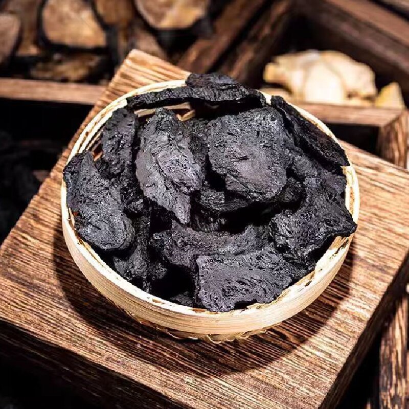 Prepared Rehmannia (Rehmannia glutinosa) — Nine-Steam-Nine-Sun Dried Shu Di Huang for Soup & Tonic preparation