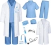 Blue set, plastic syringe, stethoscope