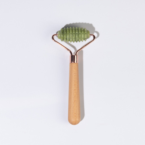 Natural jade roller factory wholesale facial beauty massager set Xiuyan jade roller facial massage stick