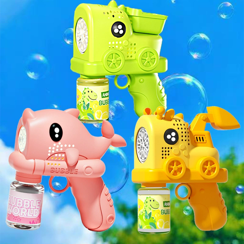 Новый инженерный автомобильный пистолет для пузырей, пистолет для пузырей с динозавром, полностью автоматический ручной герметичный пистолет для пузырей с дельфином, игрушка для пузырей с водой
