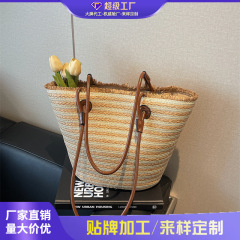 外国貿易の新しい手作りの草編みの女性バッグ