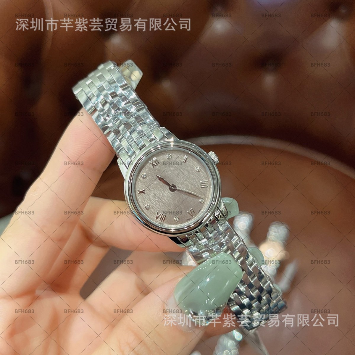 (2개) 새로운 중고 OM 도매 오메가 3세대 우아한 자개 다이얼 다이아몬드 시간 눈금 대외 무역 국경 시계