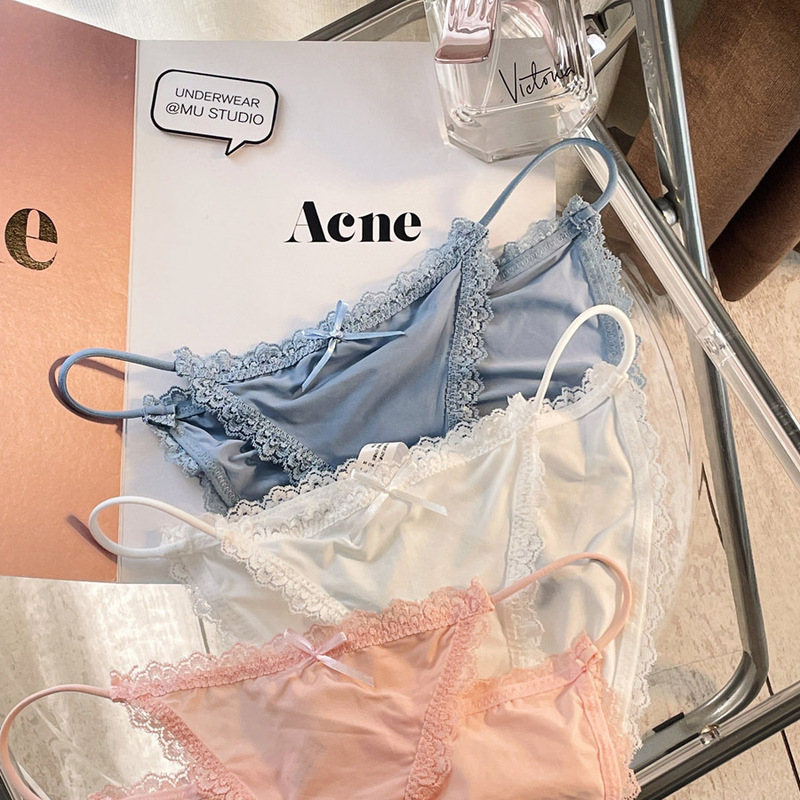 脚長下着、細ストラップビキニ、セクシーアイスシルク、欧米純情レース、シームレス速乾ガールズブリーフ|undefined