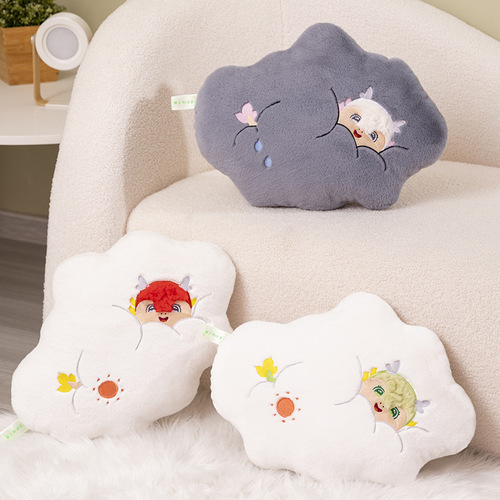 Cute creative cloud pillow plush toy wholesale sofa bedroom bedside pillow waist pillow waist cushion