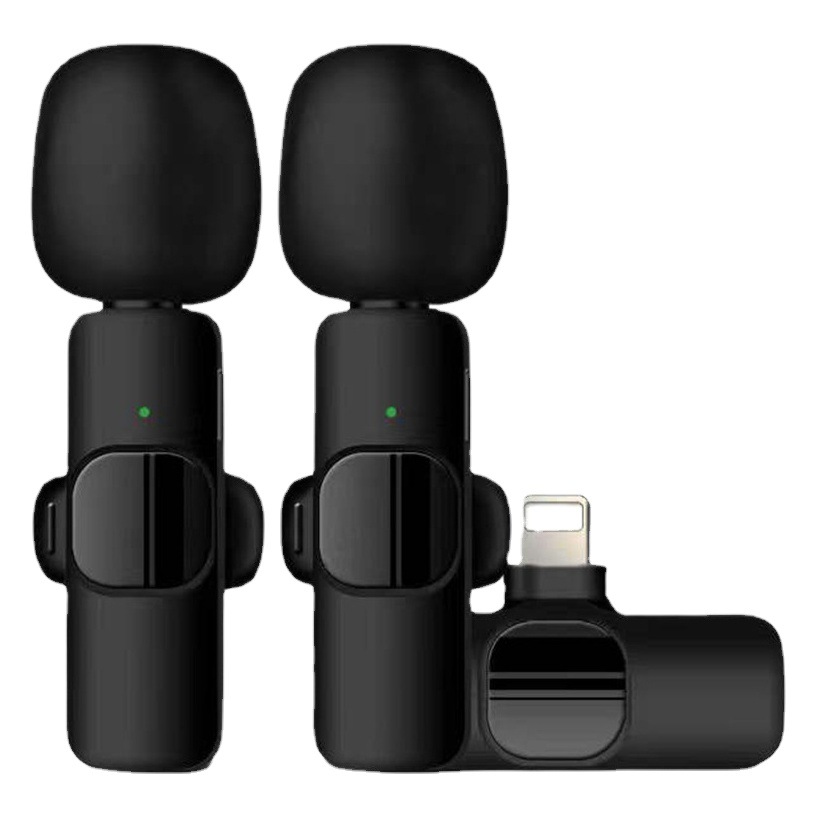 Micrófono de Solapa Inalámbrico en Existencia del Fabricante, Micrófono de Transmisión en Vivo para Exteriores de Uno a Dos, con Reducción de Ruido para Grabación y Transmisión en Vivo