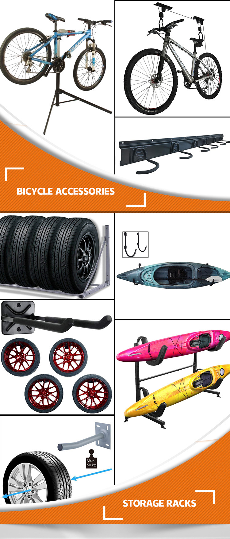 Factory Price Hanging Device Bicycle Rack Carbon Steel Car Storage Ladder Bicycle Carrier with 4 5 6 Bicycles