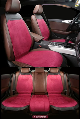 half bag small version full waist | Wool pad - red-rear-split-five-seats-without-headrest