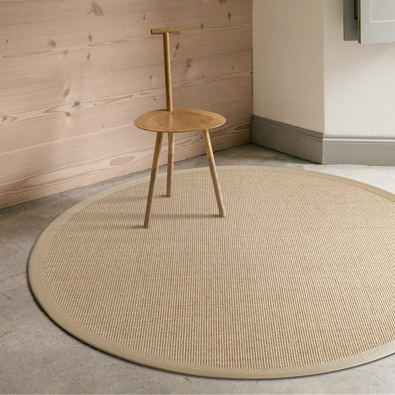 circular Sisal Jute carpet a living room bedroom Northern Europe ins modern Simplicity Flax Cotton and hemp Rattan Straw Mat