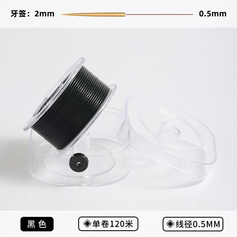 韩国高品质透明水晶弹力线彩色高端文玩弹力绳DIY穿串珠项链线材|undefined