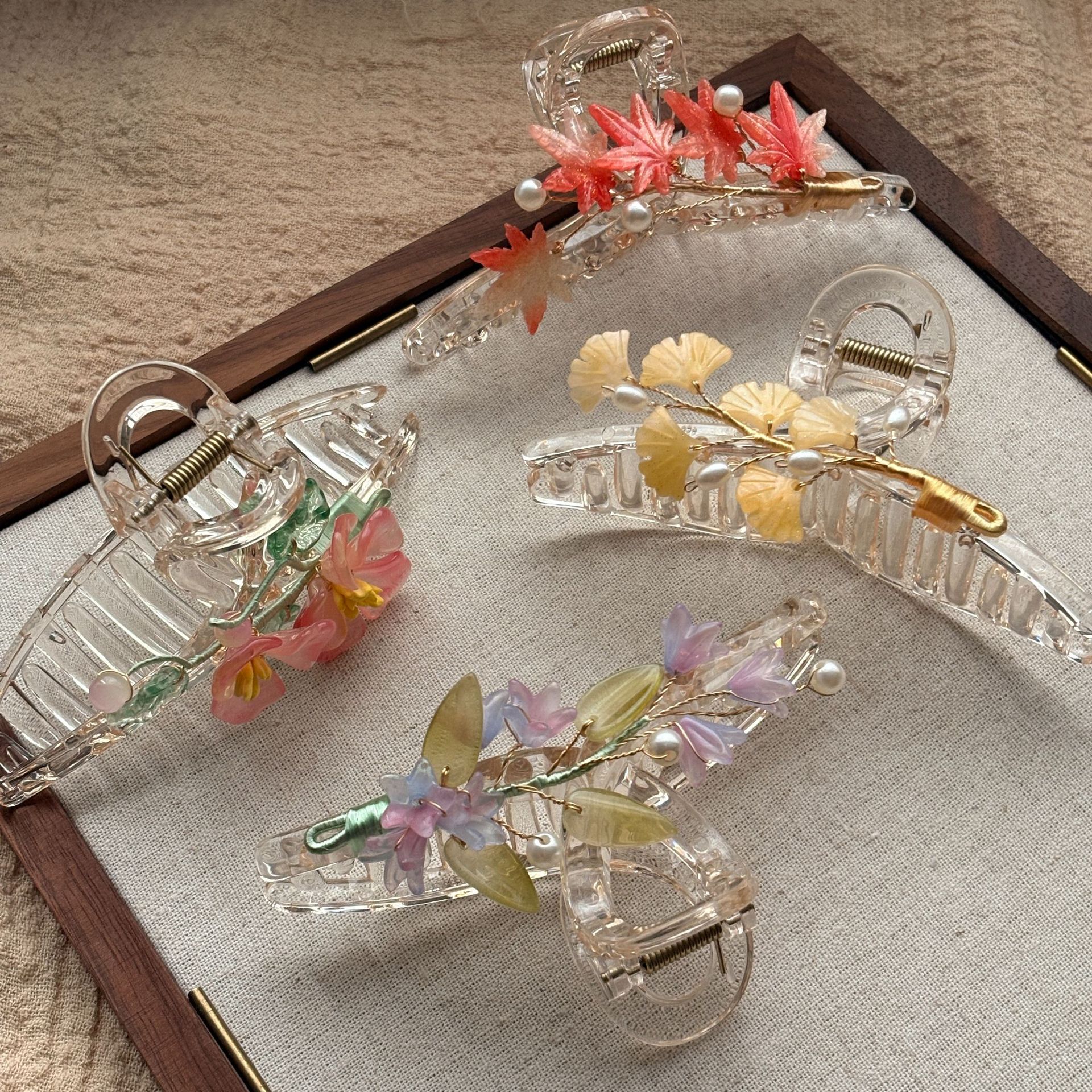 Vacaciones Estilo Clásico Mujeres Flor Aleación Enchapado Garras De Pelo display picture 2