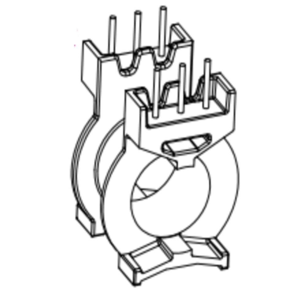 PQ2620 Высокочастотный трансформатор каркас Горизонтальный 3-контактный PQ26 каркас из электрики