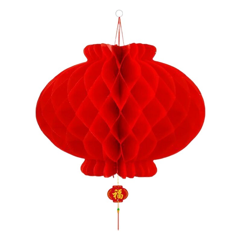 Новогодний фонарь Подвесной Свадебная церемония Открытие фестиваль Украшение сцены Композиция Празднование Нового года Красный маленький бумажный фонарь