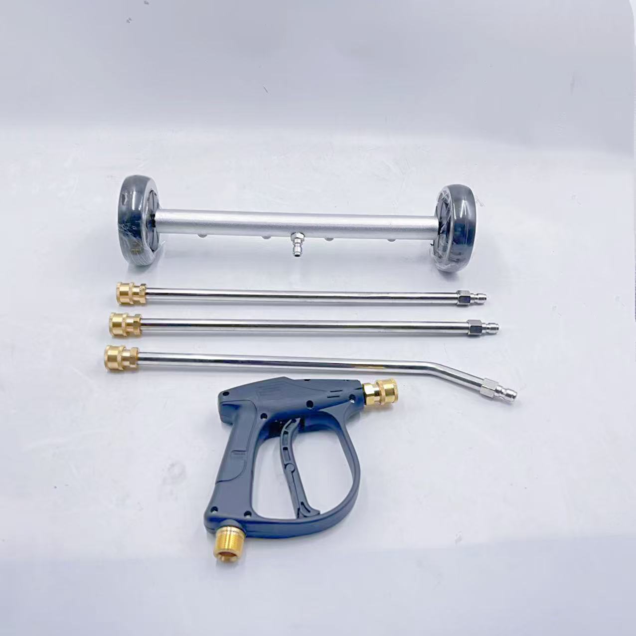 跨境水抢汽车底盘喷头路面清洗刷双功能水扫帚路面底盘两用清洁器