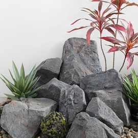 仿真泡沫石头摆件园林假石头拍摄道具室内雕塑模型造景庭院垒德株