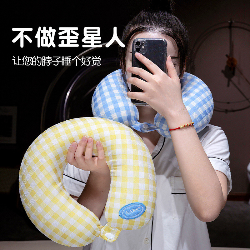 Fábrica directa almohada en forma de U cuello almohada de algodón de memoria viaje almohada de oficina para dormir almohada de regales para chicas