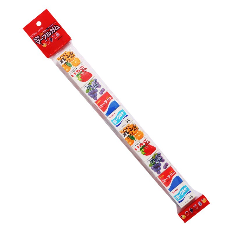 Япония импорт Marukawa Комплексная фруктовая жевательная резинка домашний пакет жевательная резинка Смешанные Фруктовые Конфеты 11 шт.