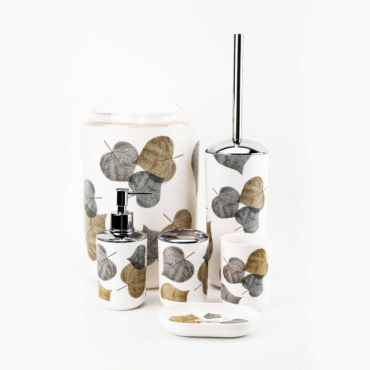 Hojas de oro y plata