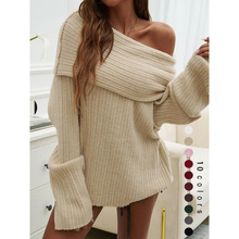 G 74413 Off-shoulder backs sweater һ����¶��ë������ͨ��