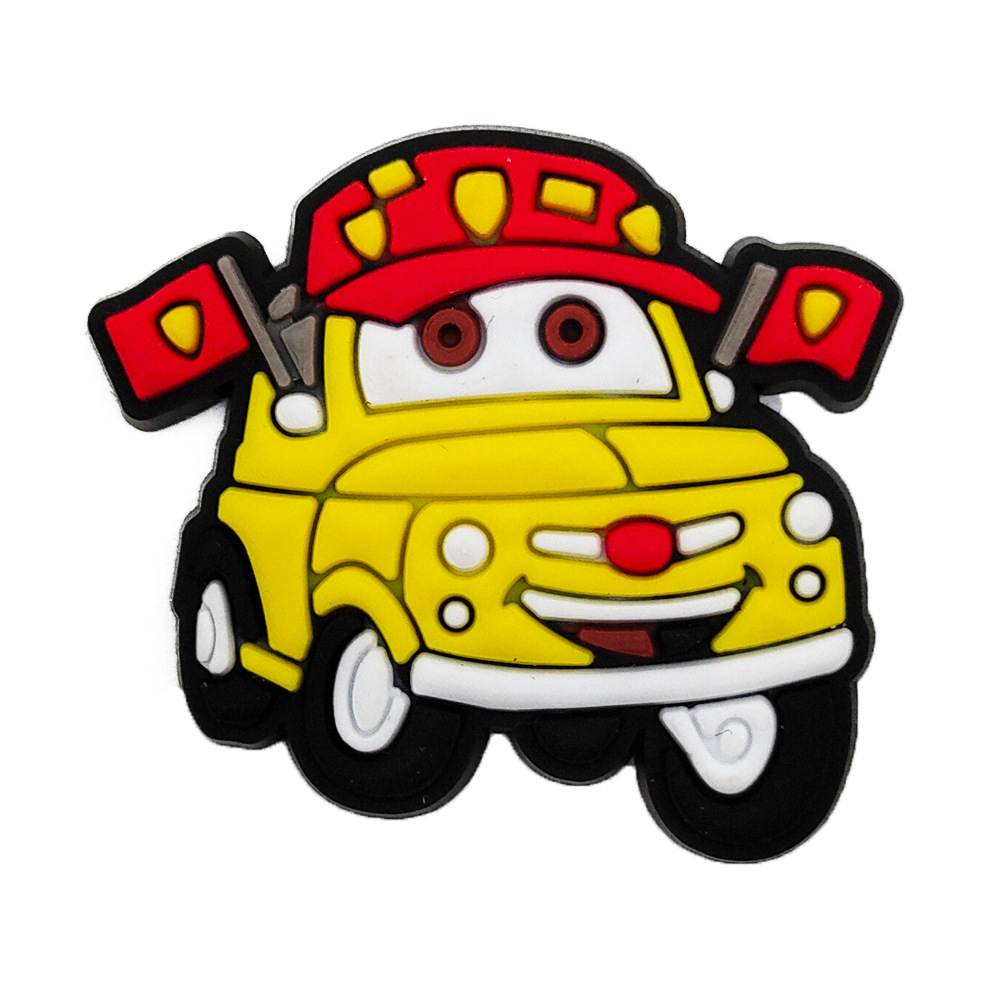 Racing historia serie agujero zapatos zapato flor zapato hebilla de dibujos animados agujero zapatos hebilla playa zapatos decoración superior con c