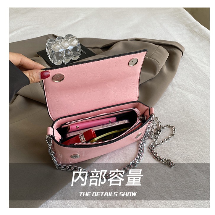 Bolso de hombro transfronterizo para mujer, cadena retro europea y americana, bolso cuadrado pequeño con incrustaciones de diamantes, bolso de mensajero de moda de alta gama