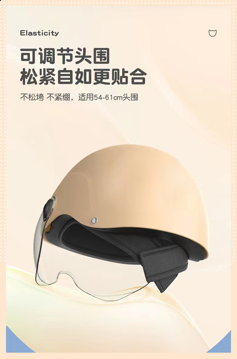 New National Standard 3C Certified Electric Vehicle Helmet for Women, Summer Sun Protection Half Helmet for Electric Motorcycles, Men's All-Season Safety Helmet