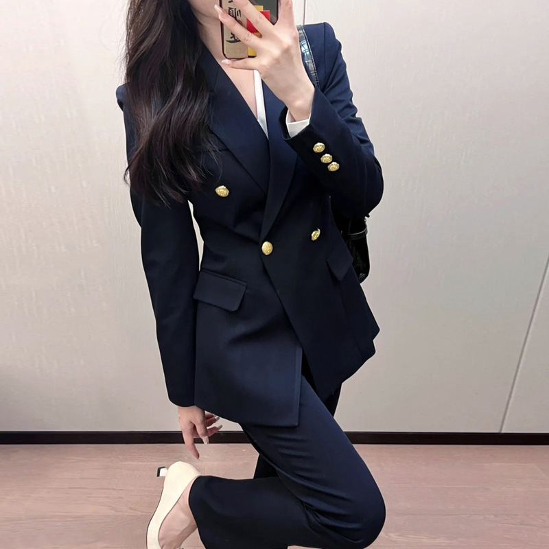 Professional Blazer for Women 2026 New Style College Student Interview Workwear Formal Business Elegant Suit Two-Piece Set
