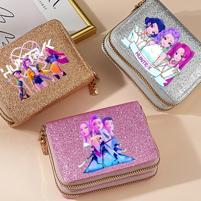 Demon Hunter Wallet for Women, Sparkling Sequin Wallet, Fashion Wallet, Coin Purse, Ladies' Wallet Demon Hunter Wallet for Women, Sparkling Sequin Wallet, Fashion Wallet, Coin Purse, Ladies' Wallet