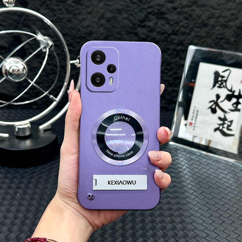 适用于红米note12turbo超薄无边框实用防摔保护套带支架高级感手|undefined