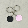 Round dog brand necklace logo pet pendant identity brand blank vacuum -plated metal listed