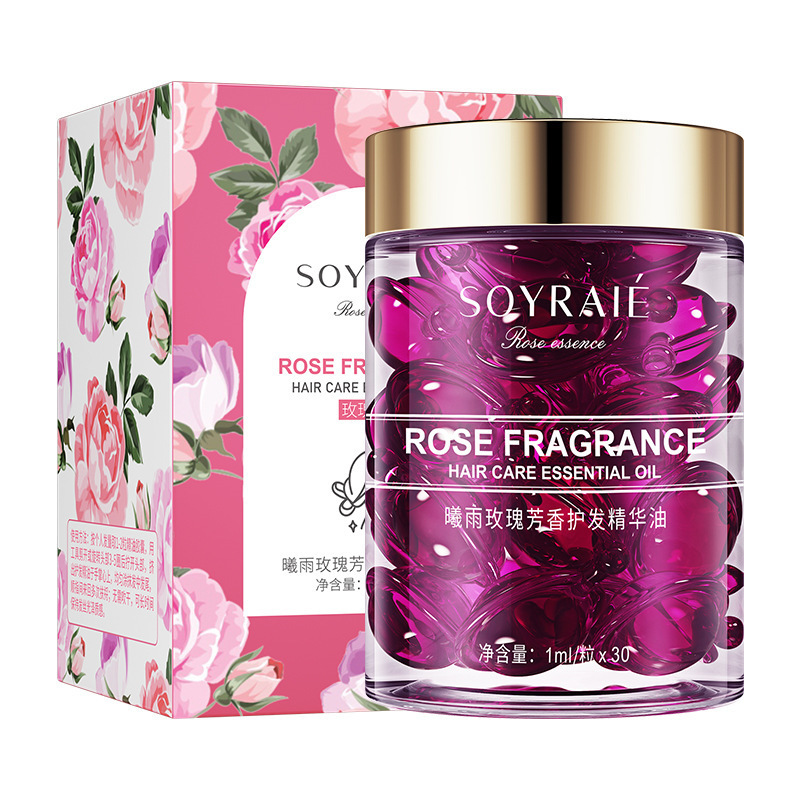 Xiyu Rose Aromatic Hairement Essence Oil Mejora el frizz y suaviza el cabello Aceite esencial para el cuidado del cabello Spot de fábrica al por mayor
