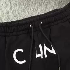 Sijia Chun Version Drawstring Jogger Sweatpants with Printed Logo Letter Streetwear Men's Elastic Cuffed Casual Pants