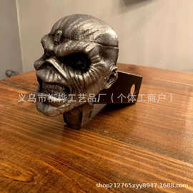 跨境爆款汽车个性骷髅挂件装饰创意车外挂件车尾部摆件配饰