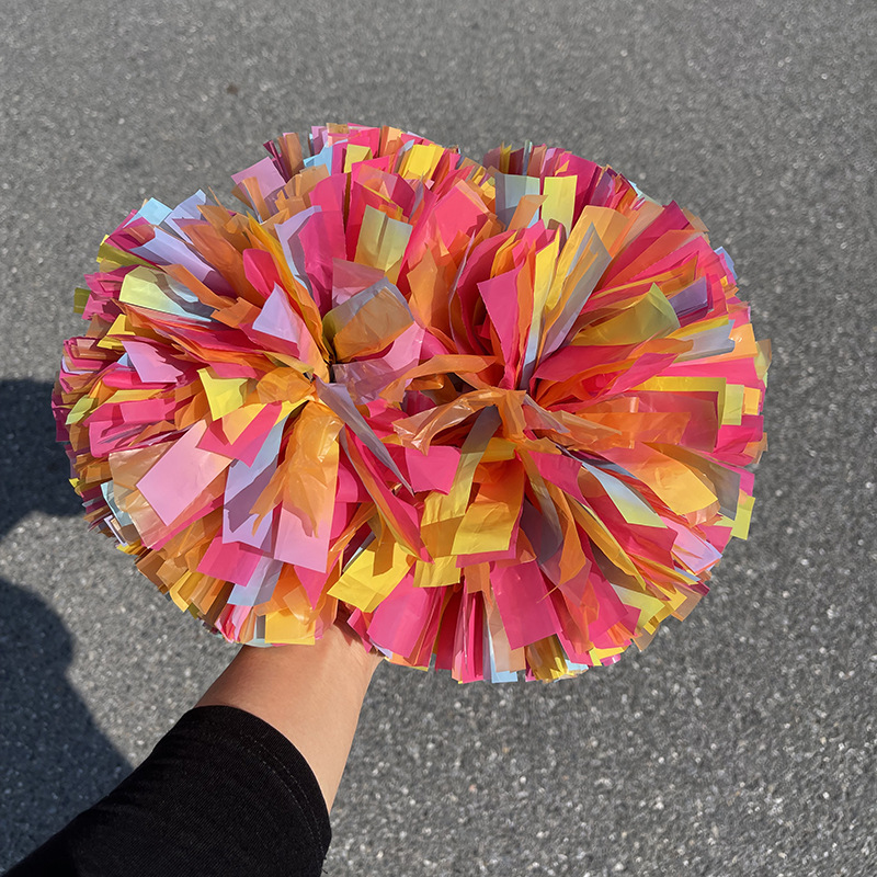 Láser brillante competencia profesional manejar porristas danza Bola de flores de mano deportes coloridos apoyos de pelota