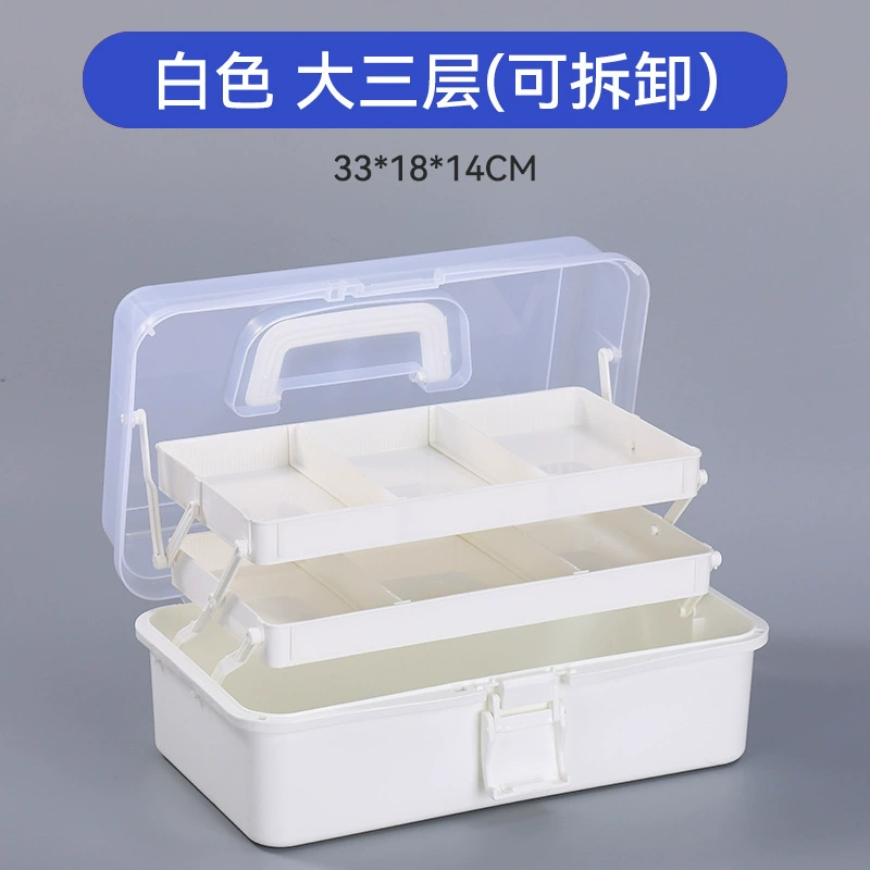 Plastic handheld big art storage box for manicure