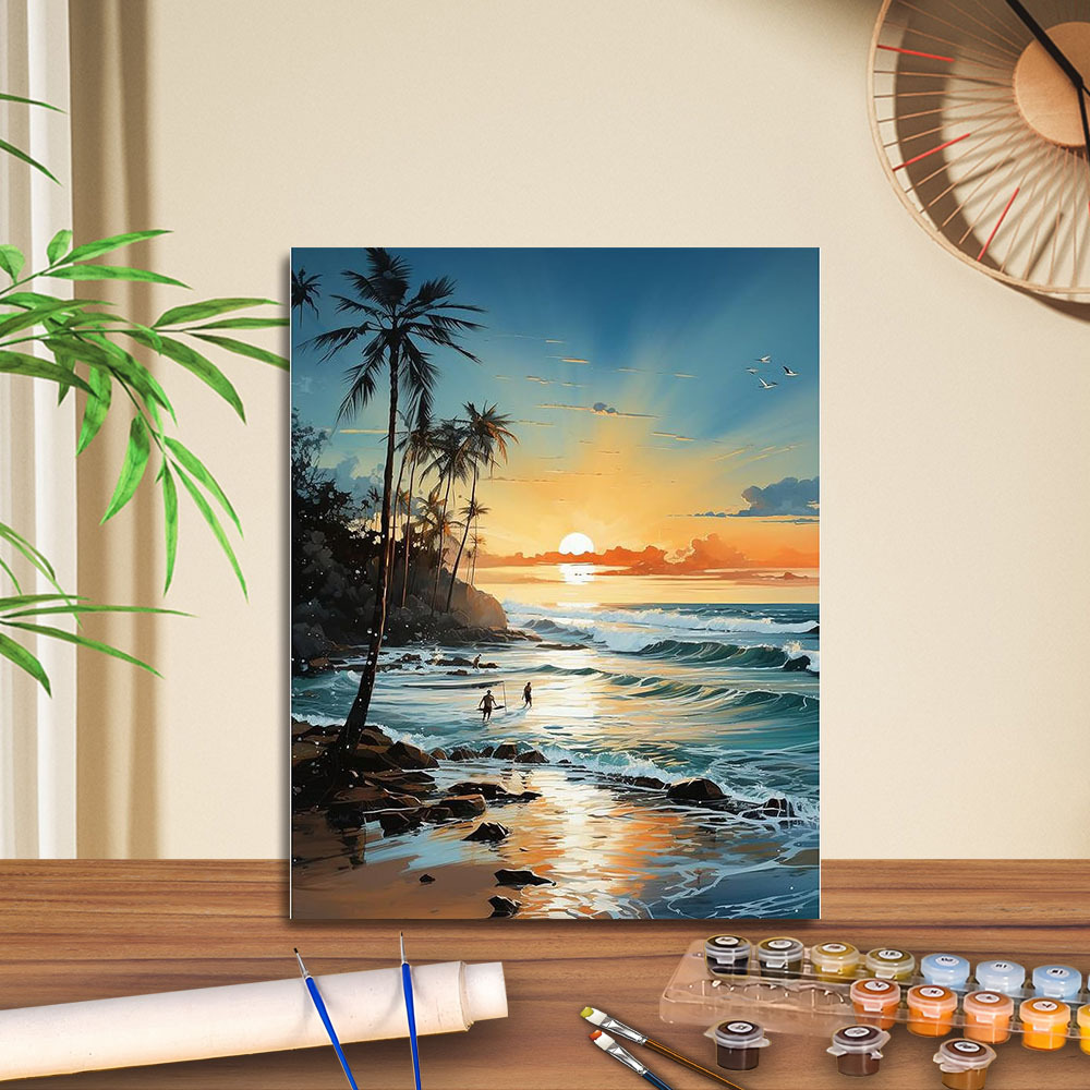 Transfronterizo jitdiy agente de pintura al óleo digital fabricantes al por mayor puestos de pintura al óleo artesanal pintura decorativa Amazon relleno de color