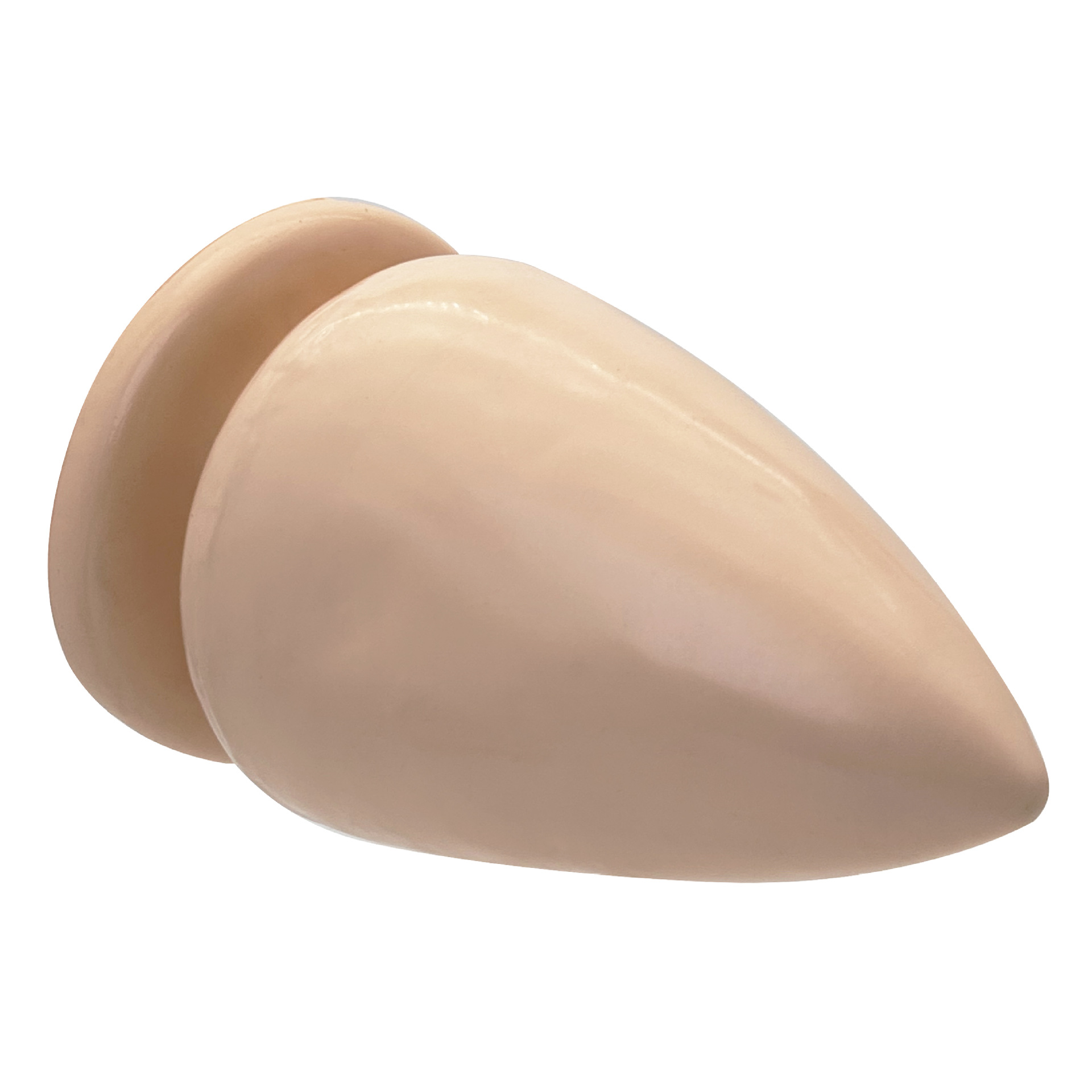 Giant Extra Large Anal Plug Thick PVC Unisex Expander, Skin Tone — detail image 5