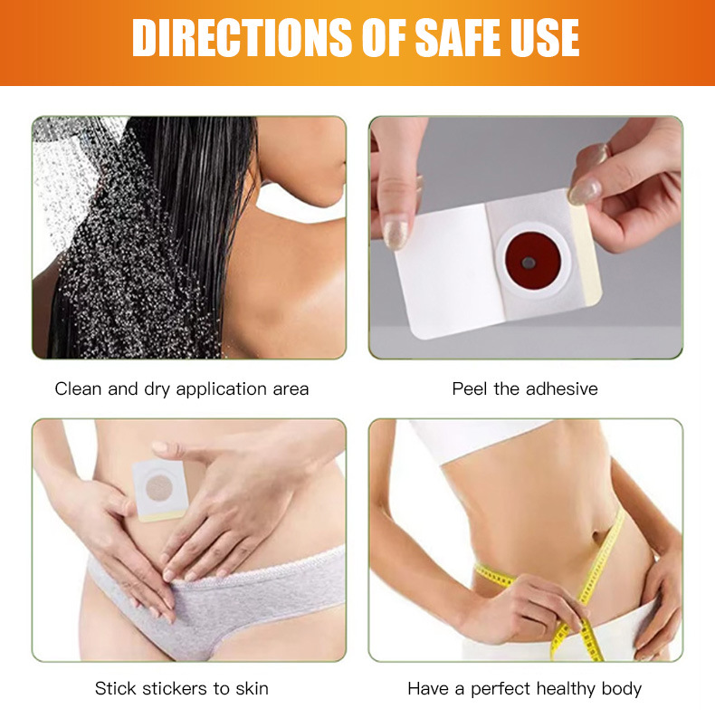 Belly Pads Navel Sticker with Magnet 30 Patches per Box Abdominal Wellness Patch specifications