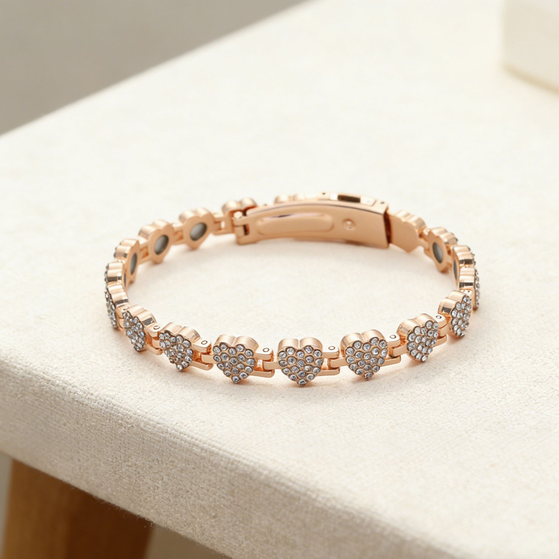 Pulsera de amor en oro rosa