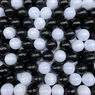 32mm Gashapon Black White Gashapon Ball Hollow Ball Open Plastic Ball Colorful Shell Plastic