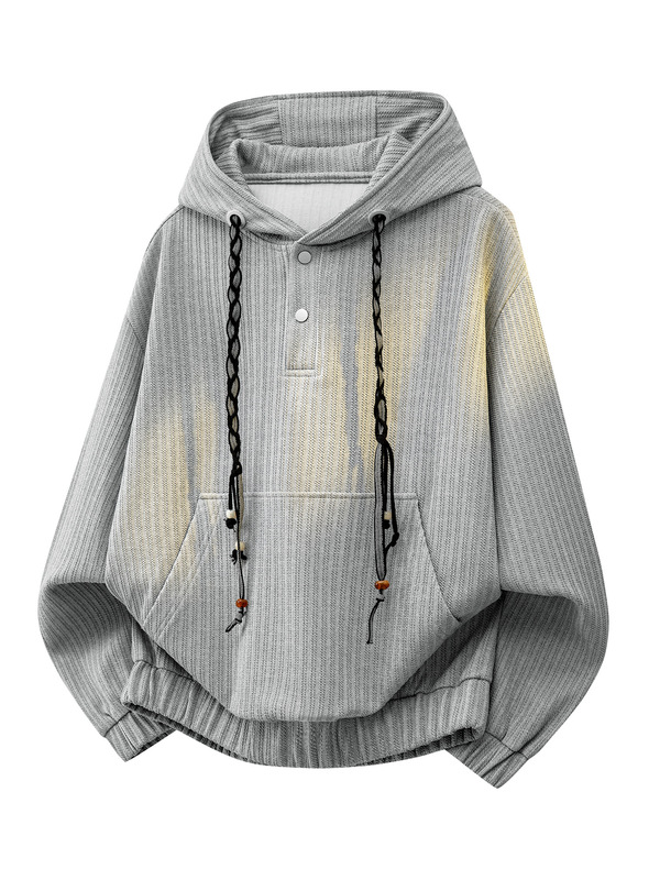 Men's casual fashion hooded sweatshirt, simple solid color, loose fit, slimming jacket, trendy and versatile, available for wholesale Men's casual fashion hooded sweatshirt, simple solid color, loose fit, slimming jacket, trendy and versatile, available for wholesale