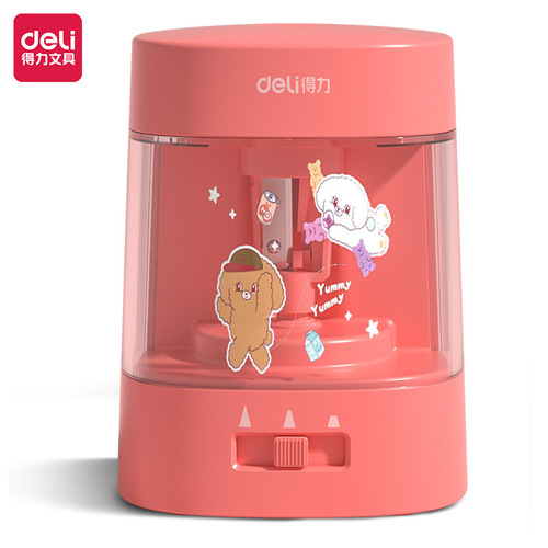 Deli electric pencil sharpener 68658 pencil sharpener pencil sharpener thickness adjustable pencil sharpener student pencil sharpener