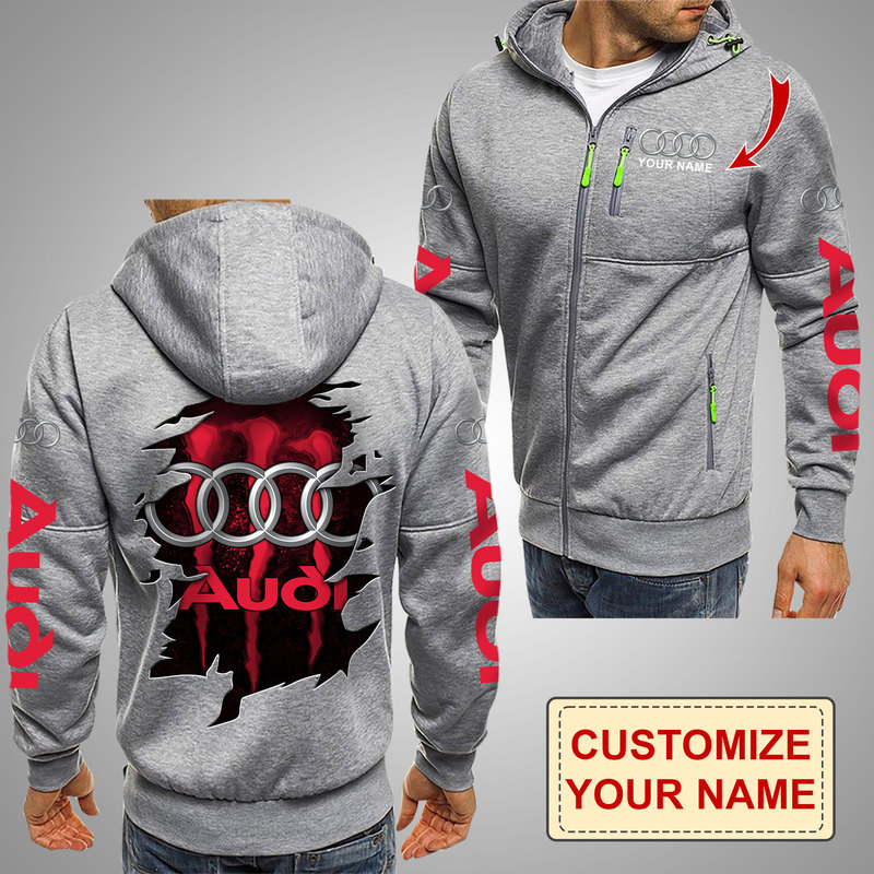 2023 Foreign Trade North America European Market New Large Size Fashion Men's Audi Sweatshirt Casual Outdoor Sports