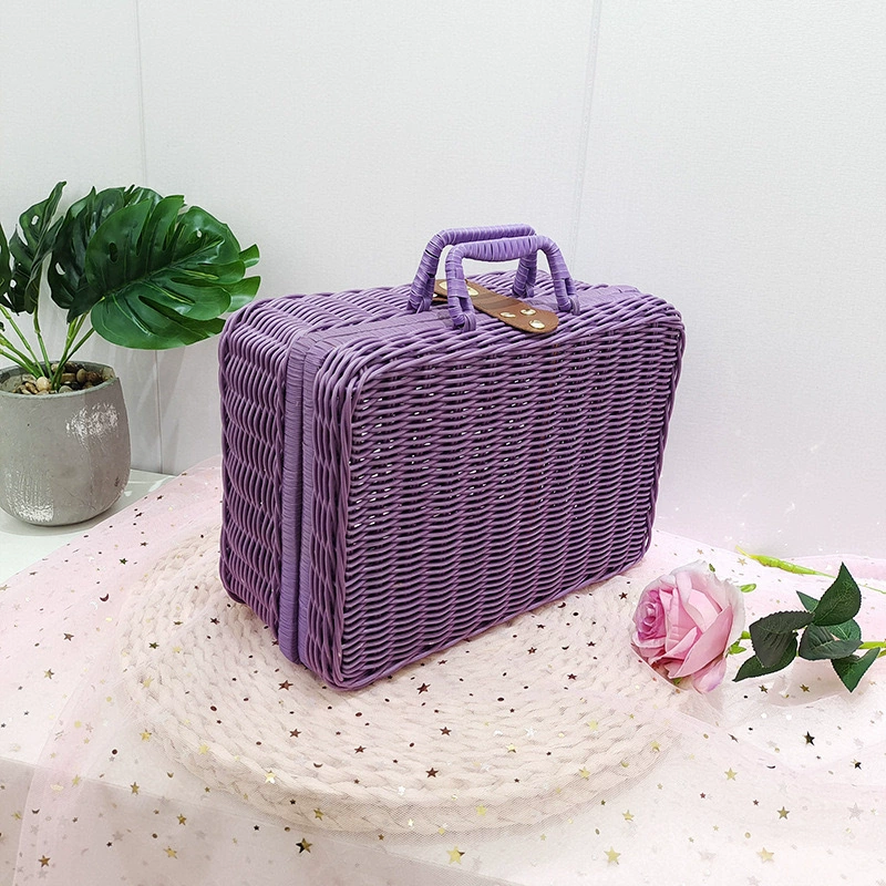 Woven handheld storage basket, storage box, DIY, Birthday gift