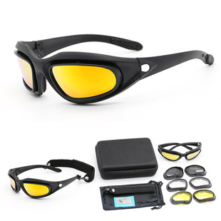Wholesale spot CS shooting tactical polarized goggles sports eye goggles riding dust-proof UV-proof glasses