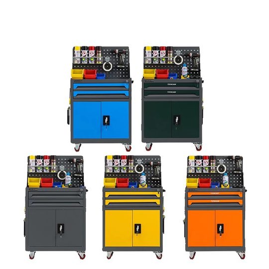 Heavy tool truck factory workshop car maintenance multifunctional mobile cart with drawer hardware parts storage cabinet