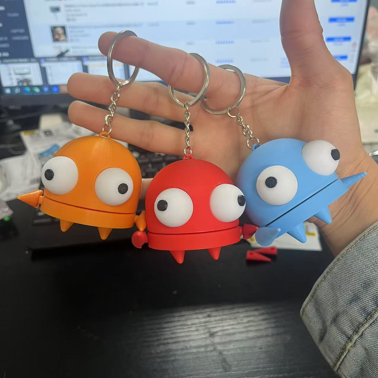 Robot dolls and keychains