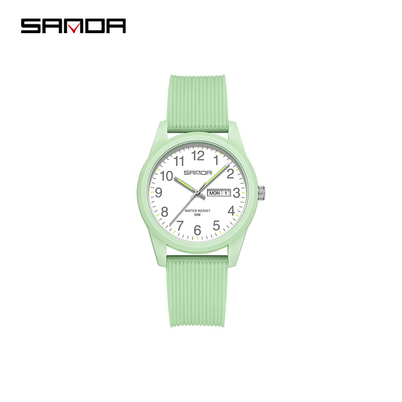 6090 double calendar matcha green female