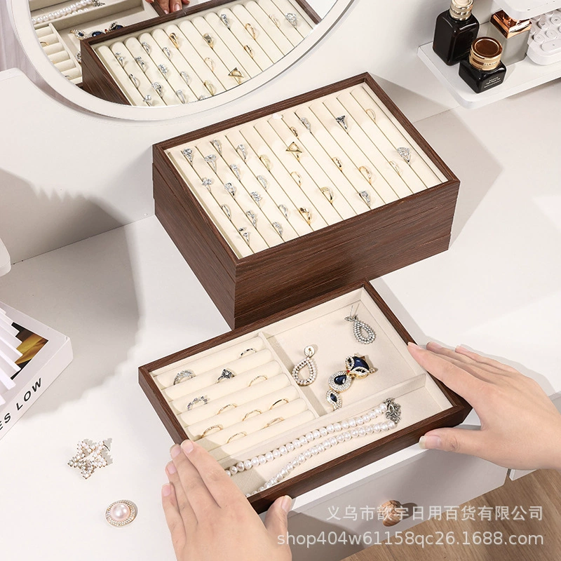 Storage Box Necklace Jewelry Velvet Drawer from Yomiego